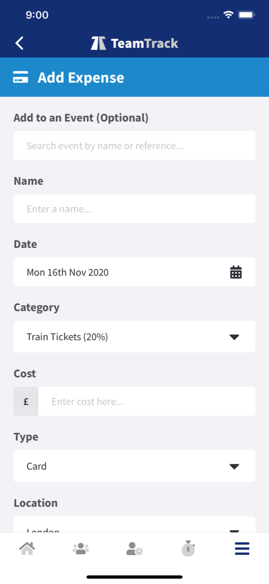 TeamTrack App In Action: Expenses And Mileage