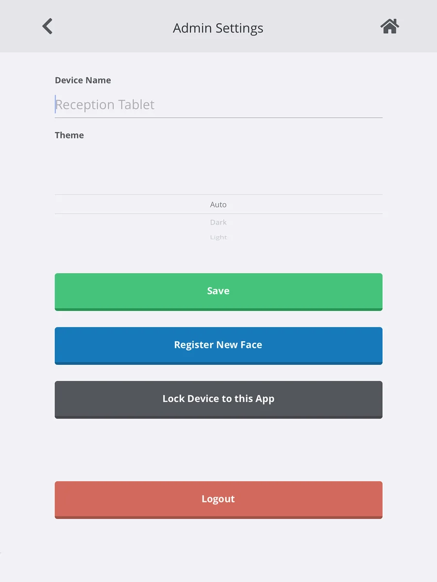 TimeCard App In Action: Device And Kiosk Settings